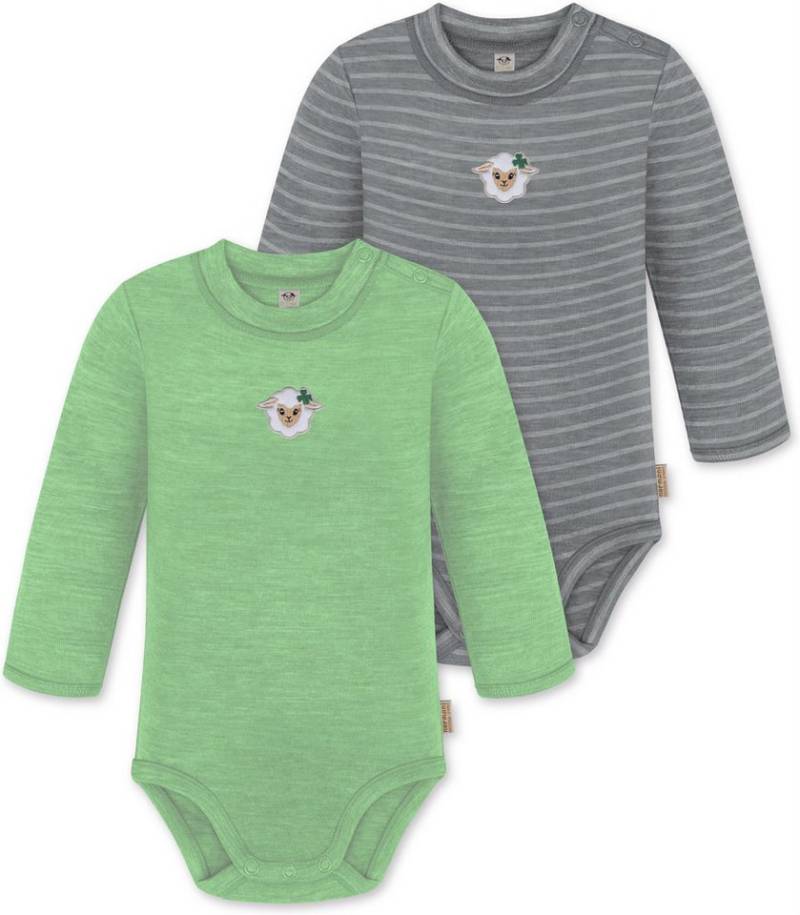 normani Langarmwickelbody 2er Pack Baby Merino Langarmbody „Tuai" von normani