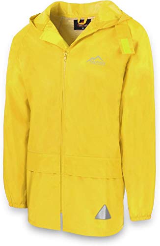 normani Leichte Windjacke/Regenjacke im Beutel, Unisex - Erwachsene Farbe Gelb Größe XL von normani