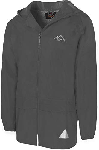 normani Leichte Windjacke/Regenjacke im Beutel, Unisex - Erwachsene Farbe Grau Größe M von normani