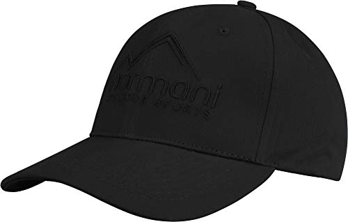 normani Outdoor Sports Baseball Cap Unisex ohne Verschluss für Herren und Damen Atmungsaktive Sommercap Sommermütze mit Sonnenschutz Farbe Black Größe S/M (bis 58cm) von normani