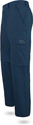 normani Outdoor Sports Herren Softshellhose mit Zip-Off - 2-in-1 Wanderhose Farbe Marine Größe L von normani