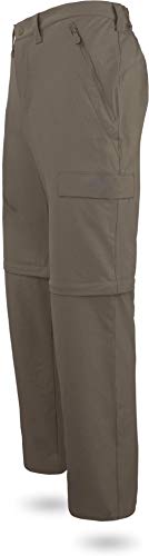 normani Outdoor Sports Herren Softshellhose mit Zip-Off - 2-in-1 Wanderhose Farbe Stone Größe S von normani