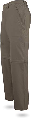 normani Outdoor Sports Herren Softshellhose mit Zip-Off - 2-in-1 Wanderhose Farbe Stone Größe XL von normani