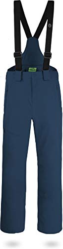 normani Outdoor Sports Herren Winter Softshellhose gefüttert mit abnehmbaren Hosenträgern und 4-Wege-Funktionsstretch (S-4XL) Farbe Navy Größe XL/54 von normani