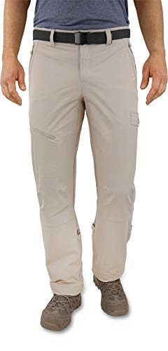 normani Outdoor Sports Softshellhose - Wasserabweisende Tourenhose aus 4-Wege-Stretch Funktionshose für Herren (auch in Übergröße) Farbe Beige Größe L/52 von normani