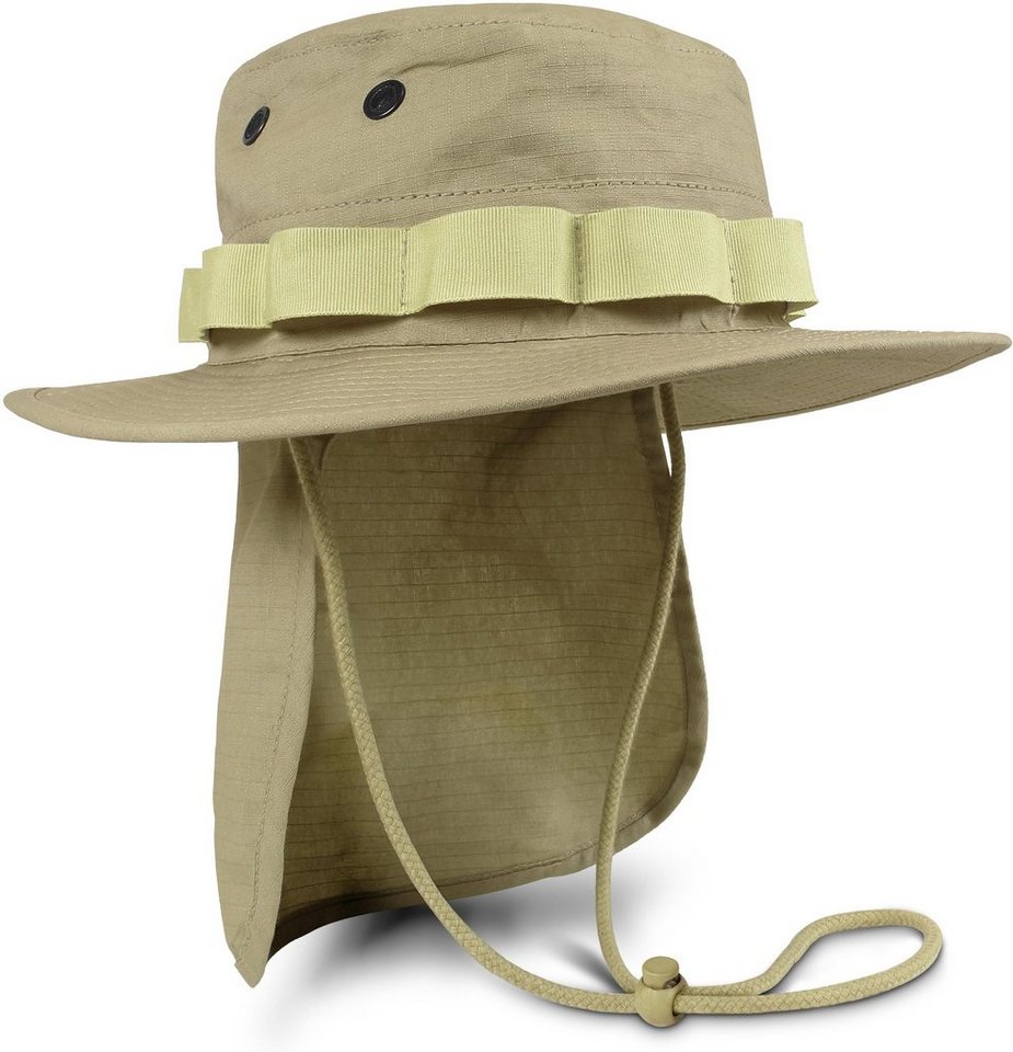 normani Outdoorhut Boonie Hat Junglescout Outdoorhut Sonnenhut mit abnehmbarem Nackenschutz Sonnenhut Sommermütze von normani