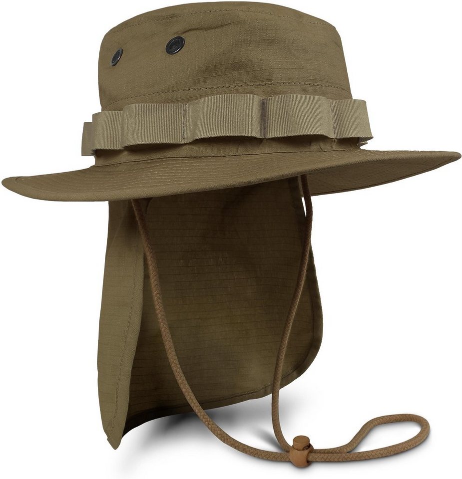 normani Outdoorhut Boonie Hat Junglescout Outdoorhut Sonnenhut mit abnehmbarem Nackenschutz Sonnenhut Sommermütze von normani