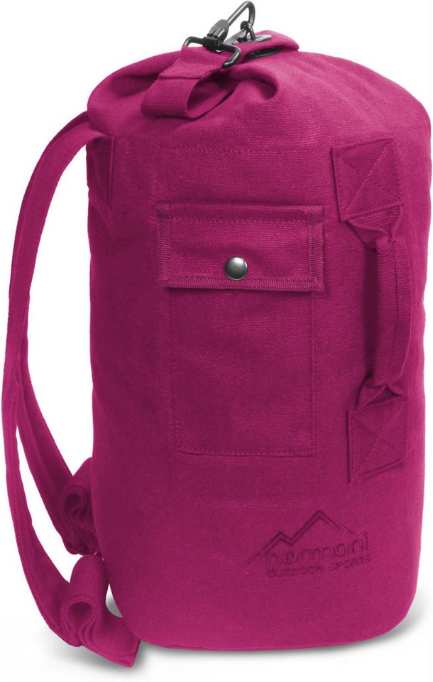 normani Packsack Canvas-Seesack 20 l Submariner 20, Duffle Bag Marinesack Seemannssack US-Sack Rucksack mit Doppelgurt von normani