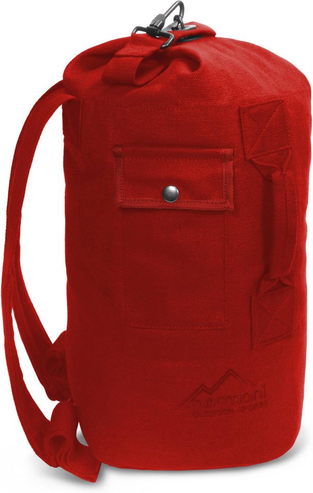 normani Packsack Canvas-Seesack 20 l Submariner 20, Duffle Bag Marinesack Seemannssack US-Sack Rucksack mit Doppelgurt von normani