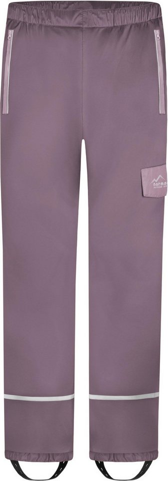 normani Regenhose Kinder Regenhose Shalalth Wasserdichte Winterhose Matschhose mit Reißverschlusstaschen von normani