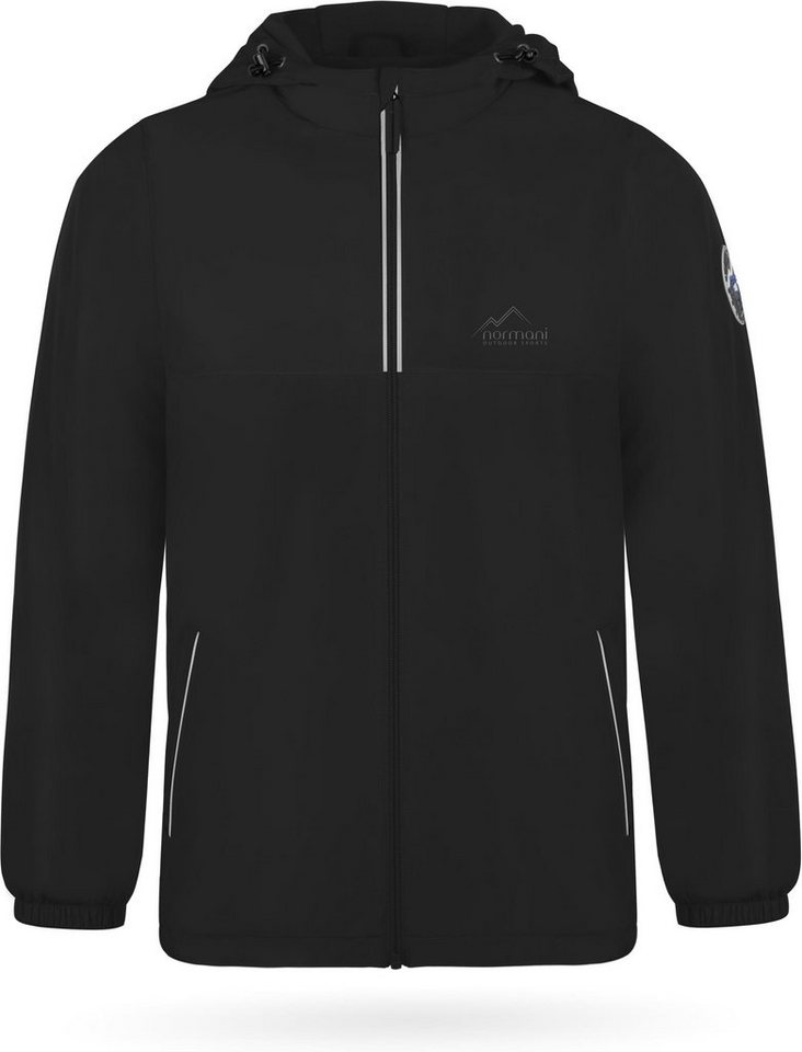 normani Regenjacke Kinder Jacke Tanana Unisex Wasserdichte Winterjacke mit Fleece Reflektoren und Kapuze von normani