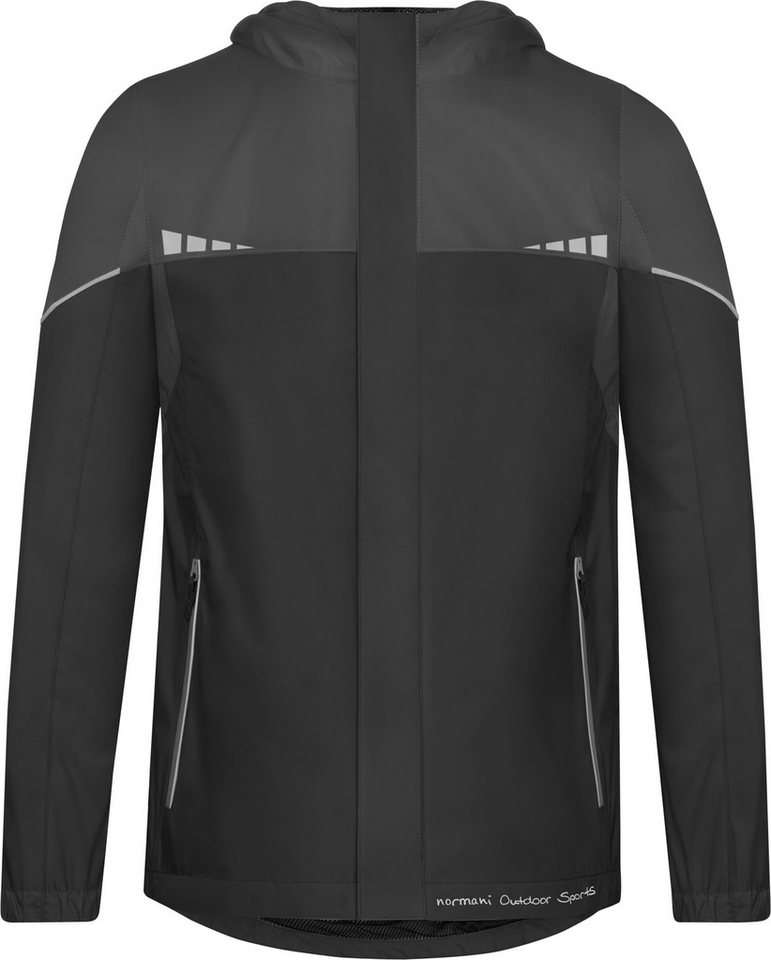 normani Regenjacke Kinder Regenjacke Sointula Ultraleichte Übergangsjacke mit Kapuze ungefütterte Unisex Sommerjacke von normani