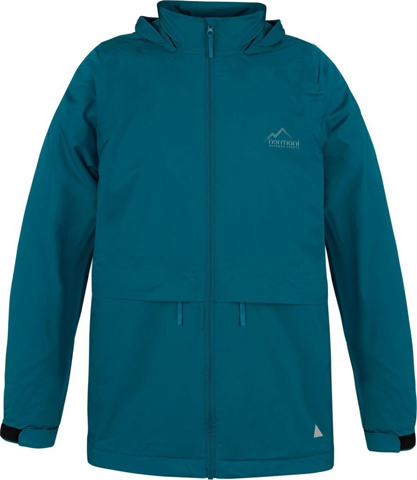 normani Regenjacke Kinder Regenjacke mit Fleecefutter Taunton Wasserdichte Softshelljacke mit Kapuze und Reflektoren von normani