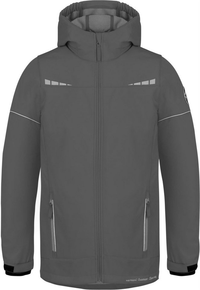 normani Regenjacke Kinder Softshelljacke Galway Wasserdichte Winterjacke Regenjacke mit Fleecefutter Kinderjacke von normani