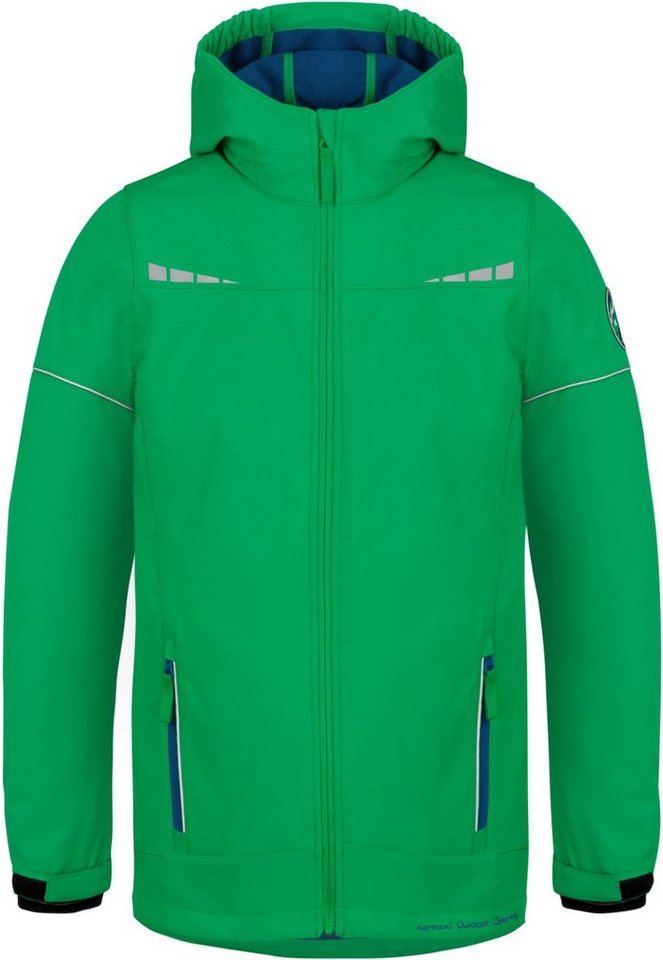 normani Regenjacke Kinder Softshelljacke Galway Winterjacke Regenjacke mit Fleecefutter für Junge und Mädchen wasserdichte Kinderjacke mit Reflektoren von normani