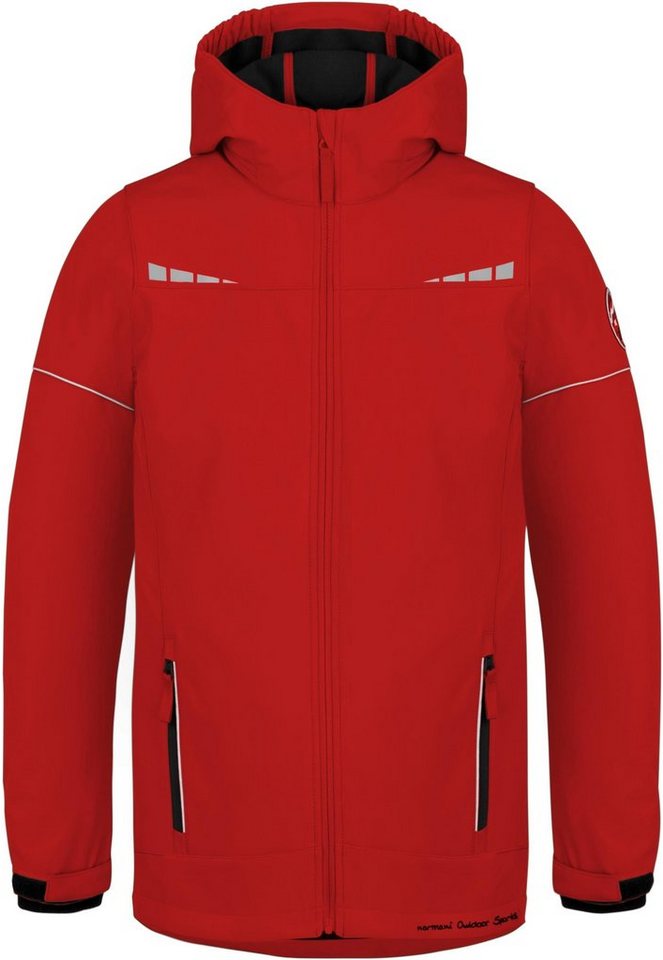 normani Regenjacke Kinder Softshelljacke Galway Winterjacke Regenjacke mit Fleecefutter für Junge und Mädchen wasserdichte Kinderjacke mit Reflektoren von normani