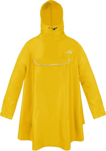normani Regenmantel mit Kapuze Wasserdicht - Winddicht - Wassersäule: 12.000 mm mit Brusttasche Farbe Gelb Größe L/XL von normani