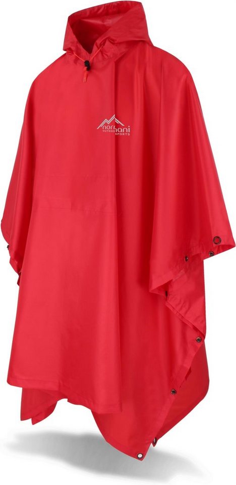 normani Regenponcho Ripstop Regenponcho Derry Wasserdichtes Regencape - Wassersäule: 6.000 mm von normani