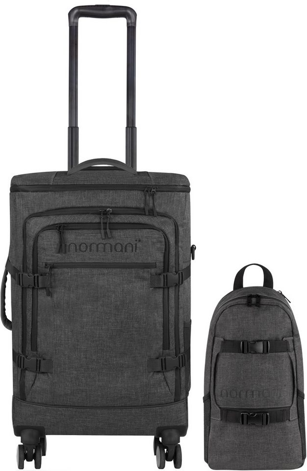 normani Reisetasche, Handgepäck Trolley Set mit Backpack von normani