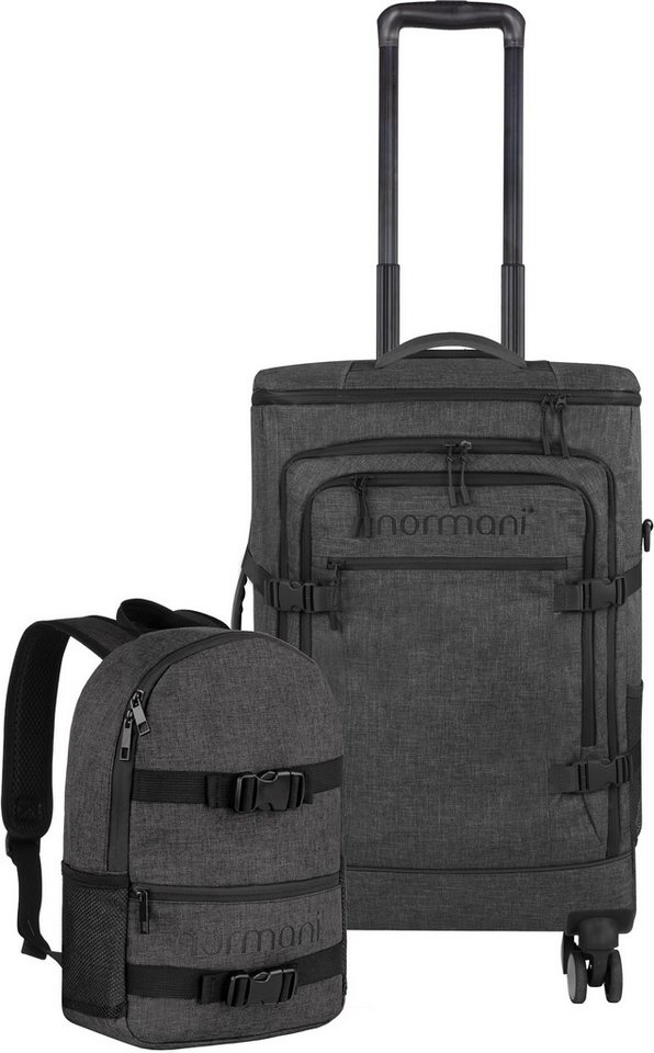 normani Reisetasche, Handgepäck Trolley Set mit Backpack von normani