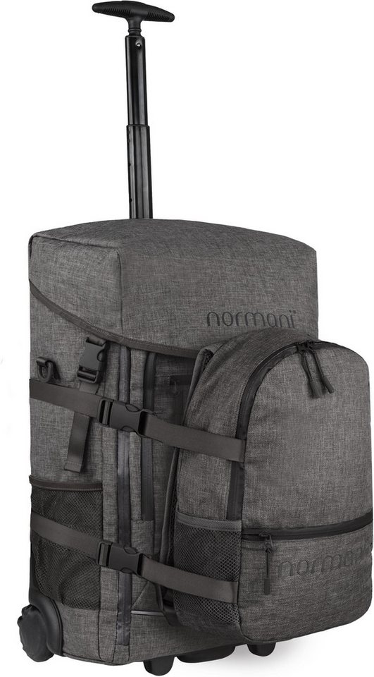 normani Reisetasche, Trolley in Handgepäck Maßen mit Rucksackfuntkion + kleiner Rucksack von normani