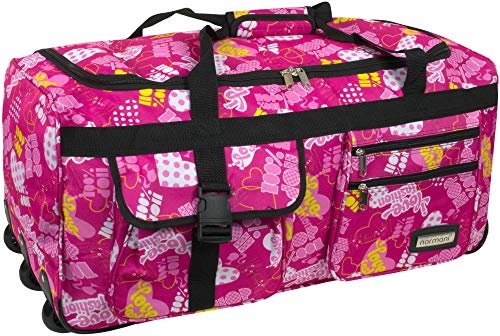 Reisetasche Jumbo Big-Travel 3 Rollen riesige 80 Liter XXL V4 5. Generation NEU von normani® Farbe Crazy Child Größe 80 l von normani