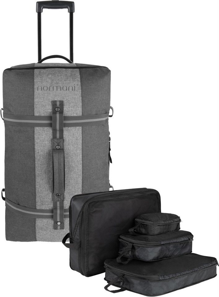 normani Reisetasche Reisetasche 125 L mit 4 Kleidertaschen Aurori 125, Große Reisetasche mit Rollen von normani