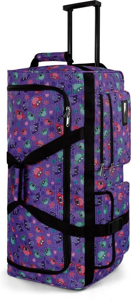 normani Reisetasche Reisetasche mit 3 Rollen 80 Liter, Trolley mit leichtläufigen Rollen von normani