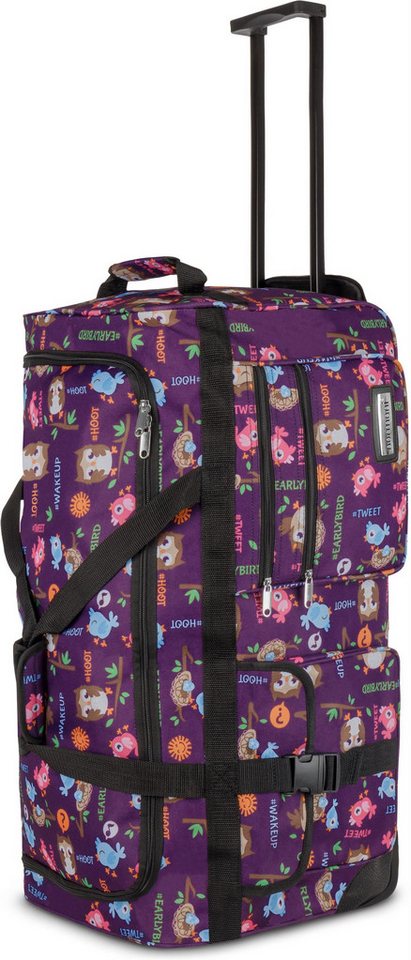 normani Reisetasche Reisetasche mit 3 Rollen 80 Liter, Trolley mit leichtläufigen Rollen von normani