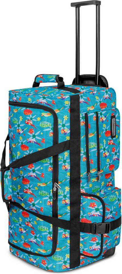 normani Reisetasche Reisetasche mit 3 Rollen 80 Liter, Trolley mit leichtläufigen Rollen von normani