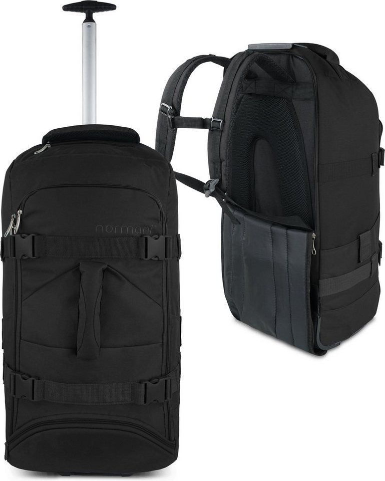 normani Reisetasche Reisetasche mit Rucksackfunktion 60 Liter Melano, Rucksack und Trolley in Einem von normani