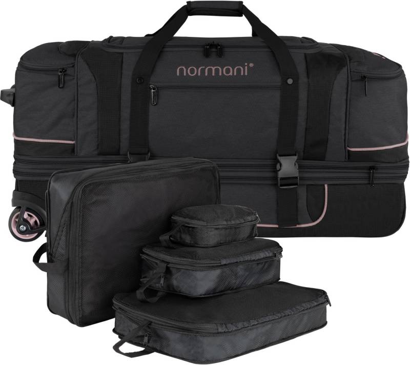 normani Reisetasche Reisetrolley 120-150 L mit Kleidertaschen, XXL Reisetrolley erweiterbar von 120 auf 150 Liter normani Reisetasche Reisetrolley 120-150 L mit Kleidertaschen, XXL Reisetrolley erweiterbar von 120 auf 150 Liter von normani