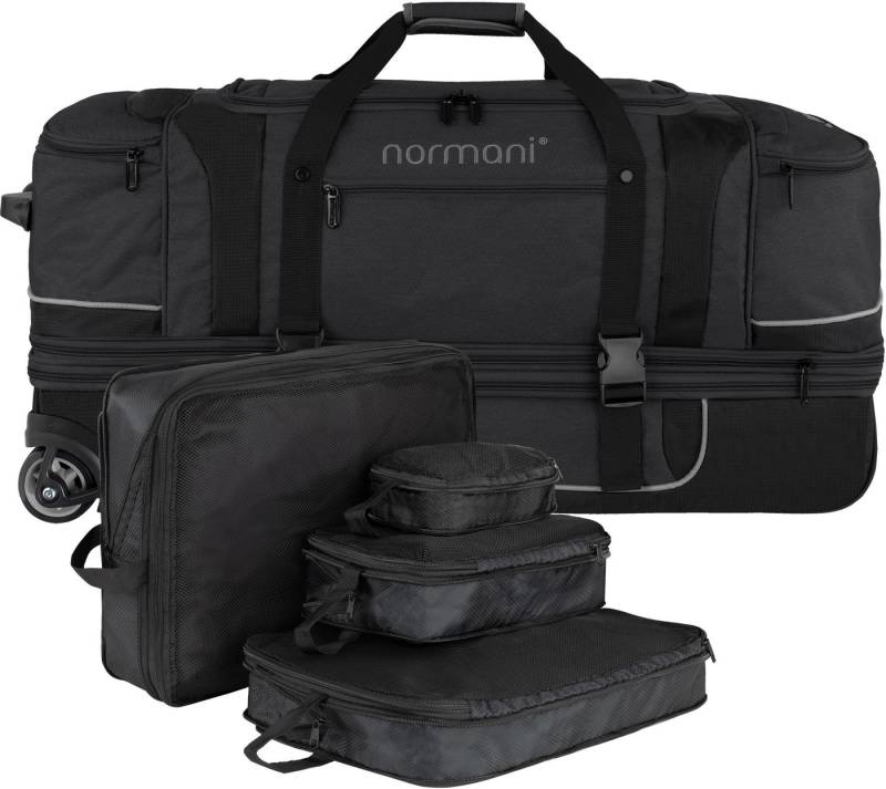 normani Reisetasche Reisetrolley 120-150 L mit Kleidertaschen, XXL Reisetrolley erweiterbar von 120 auf 150 Liter normani Reisetasche Reisetrolley 120-150 L mit Kleidertaschen, XXL Reisetrolley erweiterbar von 120 auf 150 Liter von normani