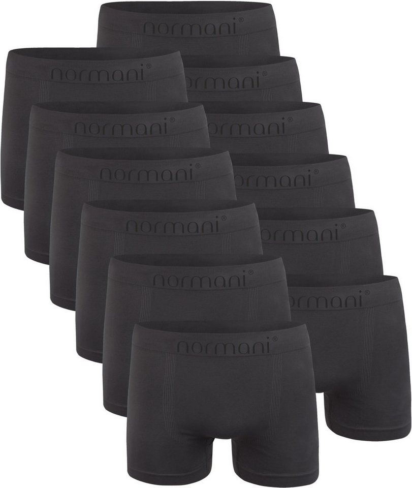 normani Retro Boxer 12 Stück Mikrofaser-Boxershorts für Herren Männer Retropants Unterhosen aus schnell trocknendem Material von normani