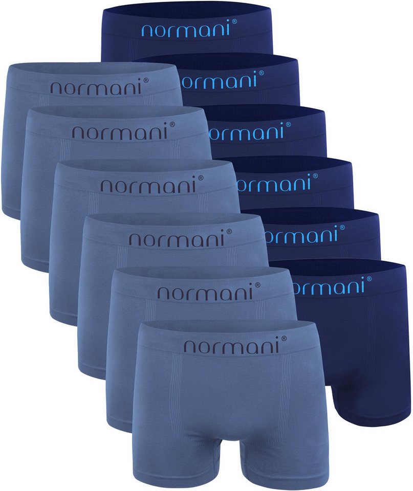 normani Retro Boxer 12 Stück Mikrofaser-Boxershorts für Herren Männer Retropants Unterhosen aus schnell trocknendem Material von normani