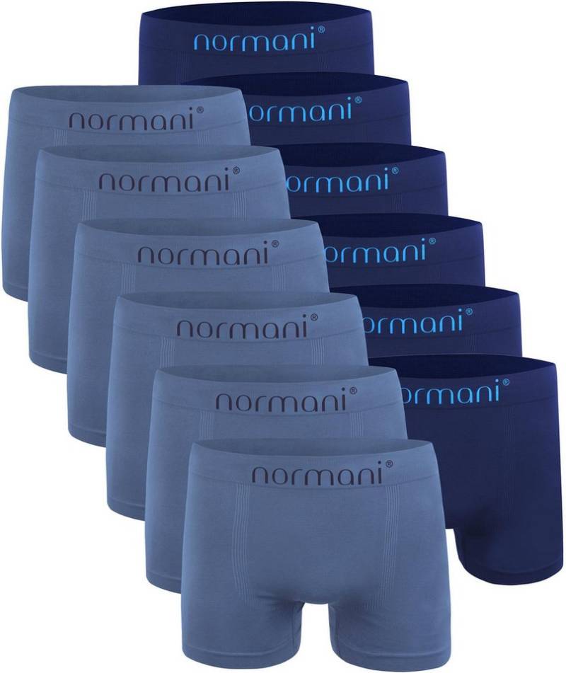 normani Retro Boxer 12 Stück Mikrofaser-Boxershorts für Herren Männer Retropants Unterhosen aus schnell trocknendem Material von normani