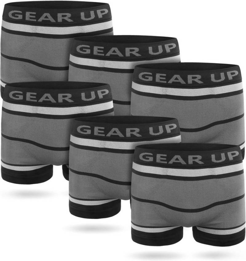 normani Retro Boxer 6 Stück Herren Retropants Mikrofaser-Boxershorts Herren Sport Unterhosen aus schnell trocknendem Material von normani