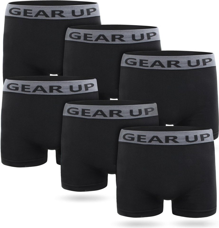 normani Retro Boxer 6 Stück Herren Retropants Mikrofaser-Boxershorts Herren Sport Unterhosen aus schnell trocknendem Material von normani