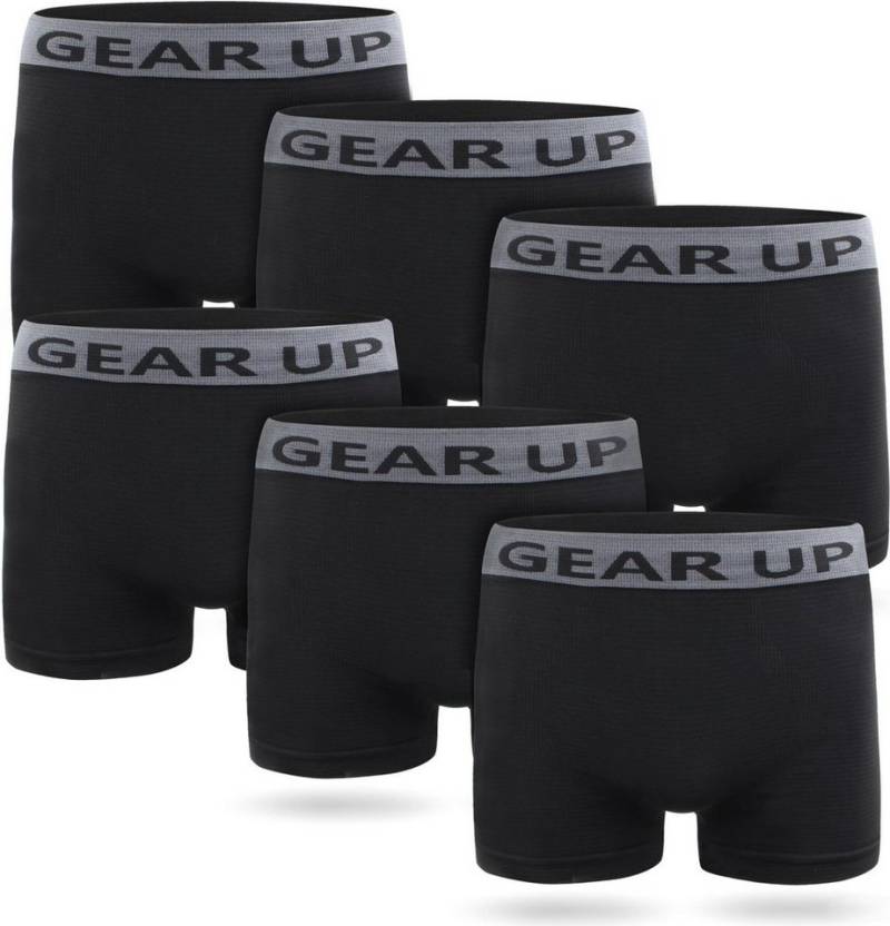 normani Retro Boxer 6 Stück Herren Retropants Mikrofaser-Boxershorts Herren Sport Unterhosen aus schnell trocknendem Material von normani