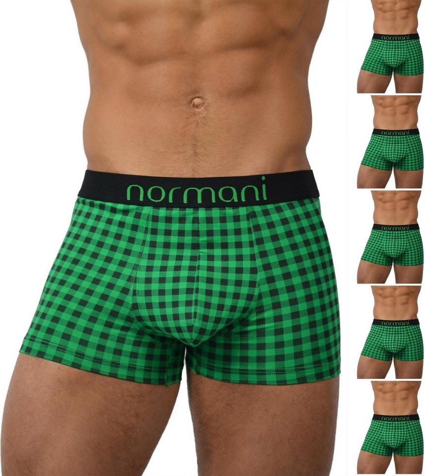 normani Retro Boxer 6 Stück Retro Boxershorts aus Baumwolle Unterhose aus atmungsaktiver Baumwolle von normani