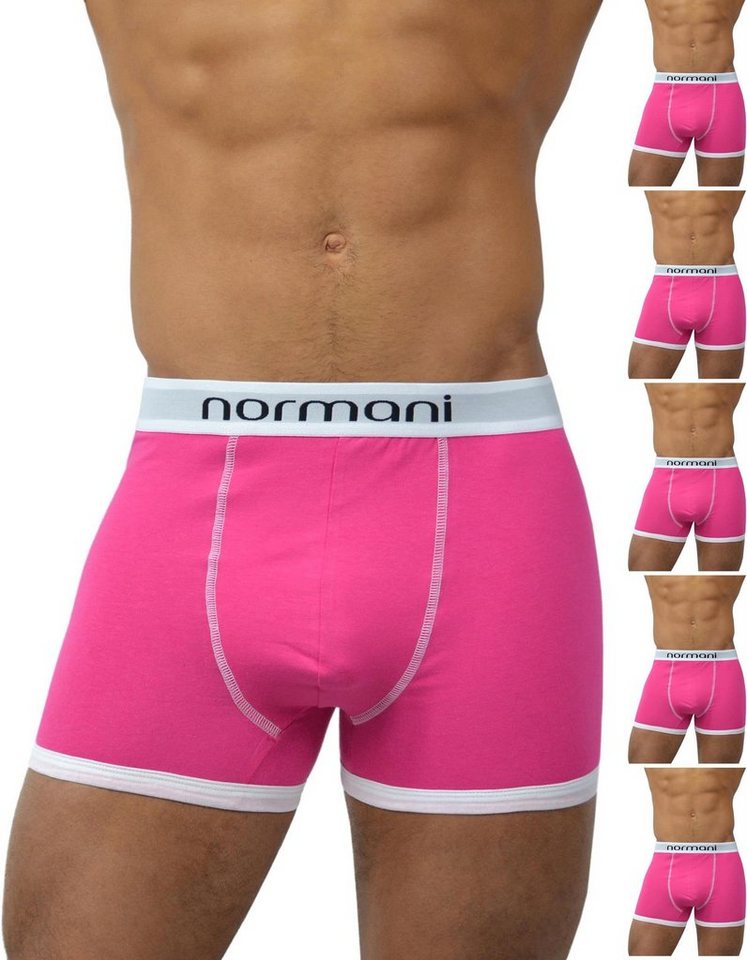 normani Retro Boxer 6 Stück Retro Boxershorts aus Baumwolle Unterhose aus atmungsaktiver Baumwolle von normani