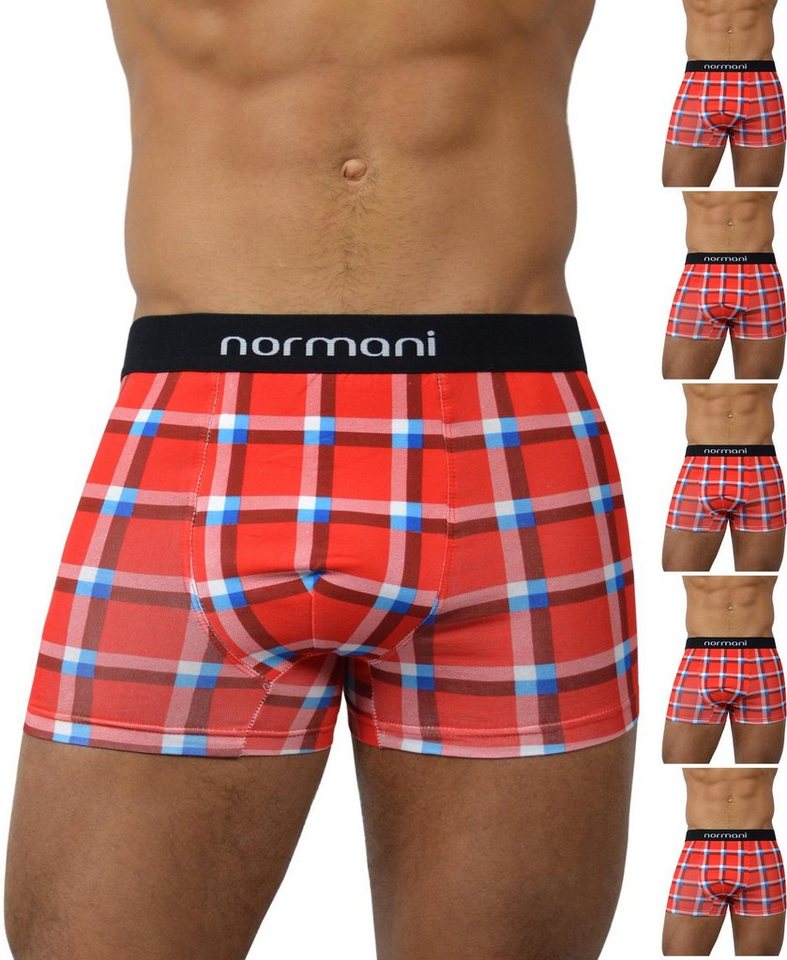 normani Retro Boxer 6 Stück Retro Boxershorts aus Baumwolle Unterhose aus atmungsaktiver Baumwolle von normani