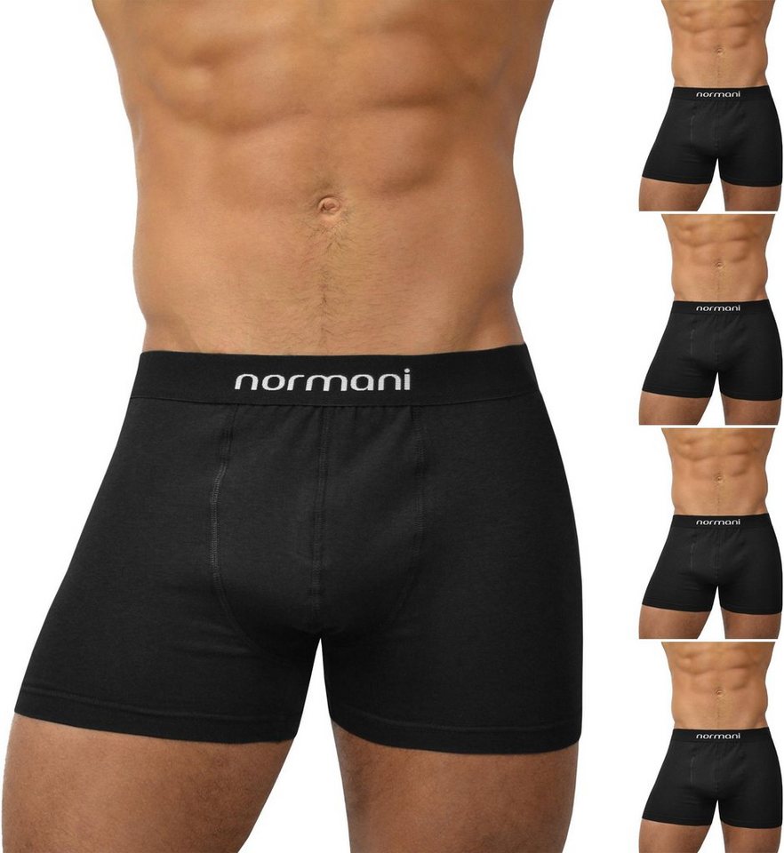 normani Retro Boxer 6 Stück Retro Boxershorts aus Baumwolle Unterhose aus atmungsaktiver Baumwolle von normani