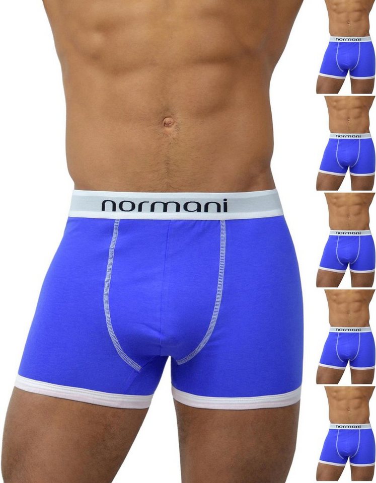 normani Retro Boxer 6 Stück Retro Boxershorts aus Baumwolle Unterhose aus atmungsaktiver Baumwolle von normani