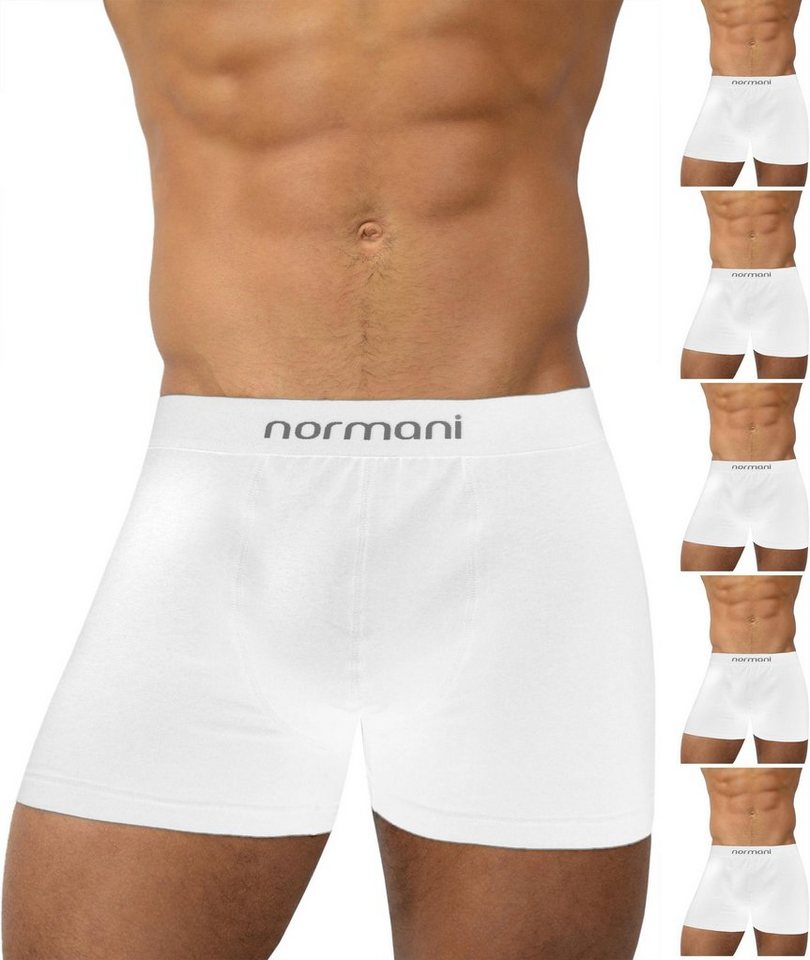 normani Retro Boxer 6 Stück Retro Boxershorts aus Baumwolle Unterhose aus atmungsaktiver Baumwolle von normani