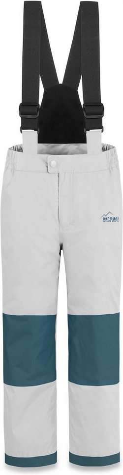 normani Schneehose Kinder Winterhose Salcha Gefütterte Thermohose mit abnehmbaren Hosenträgern -Junge und Mädchen von normani