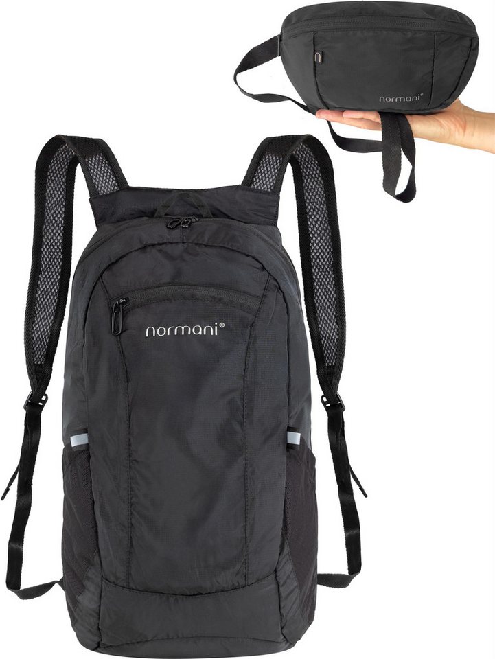 normani Schultertasche Bauchtasche mit Rucksackfunktion Skei, Gürteltasche und Rucksack 2 in 1 von normani