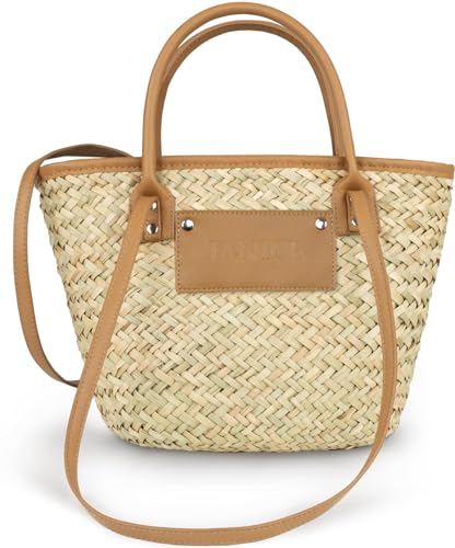 normani Schultertasche Strohkorb Sommer Strandtasche im Boho-Stil Farbe Hello Summer normani Schultertasche Strohkorb Sommer Strandtasche im Boho-Stil Farbe Hello Summer von normani