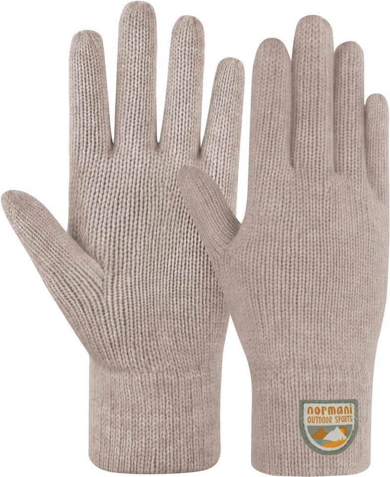 normani Skihandschuhe Kinder Merino Strick-Fingerhandschuhe Berlingen Merinohandschuhe Strickhandschuhe aus 100 % Merinowolle von normani