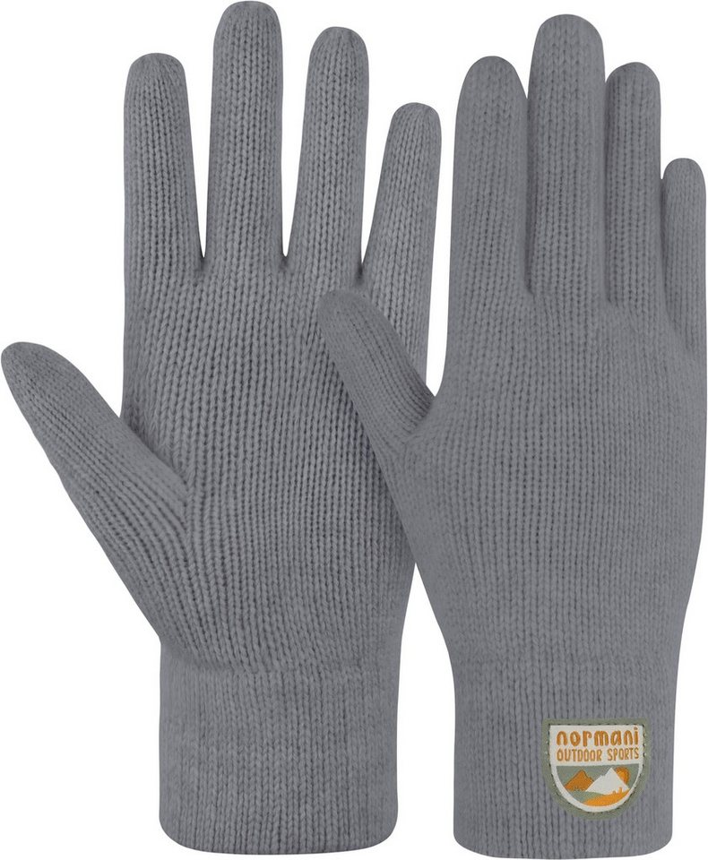 normani Skihandschuhe Kinder Merino Strick-Fingerhandschuhe Berlingen Merinohandschuhe Strickhandschuhe aus 100 % Merinowolle von normani